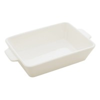 Refratário De Porcelana Com Alça Branca Lyor 28cm